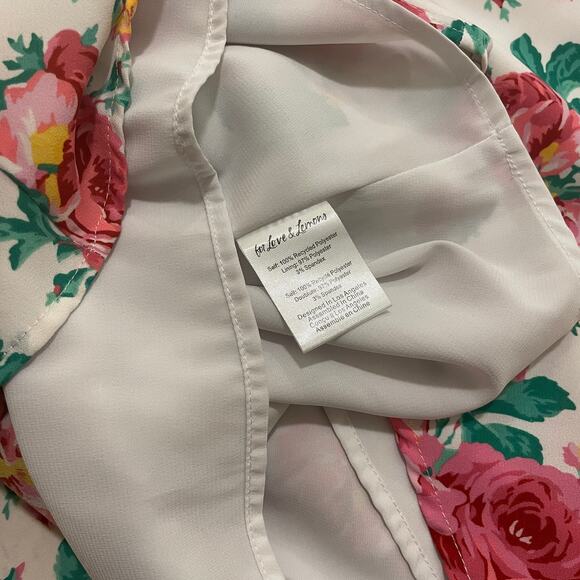 For Love & Lemons XS Imogen Floral Mini Dress | Ruffle Puff Sleeve, $210, NWOT - Picture 8 of 12